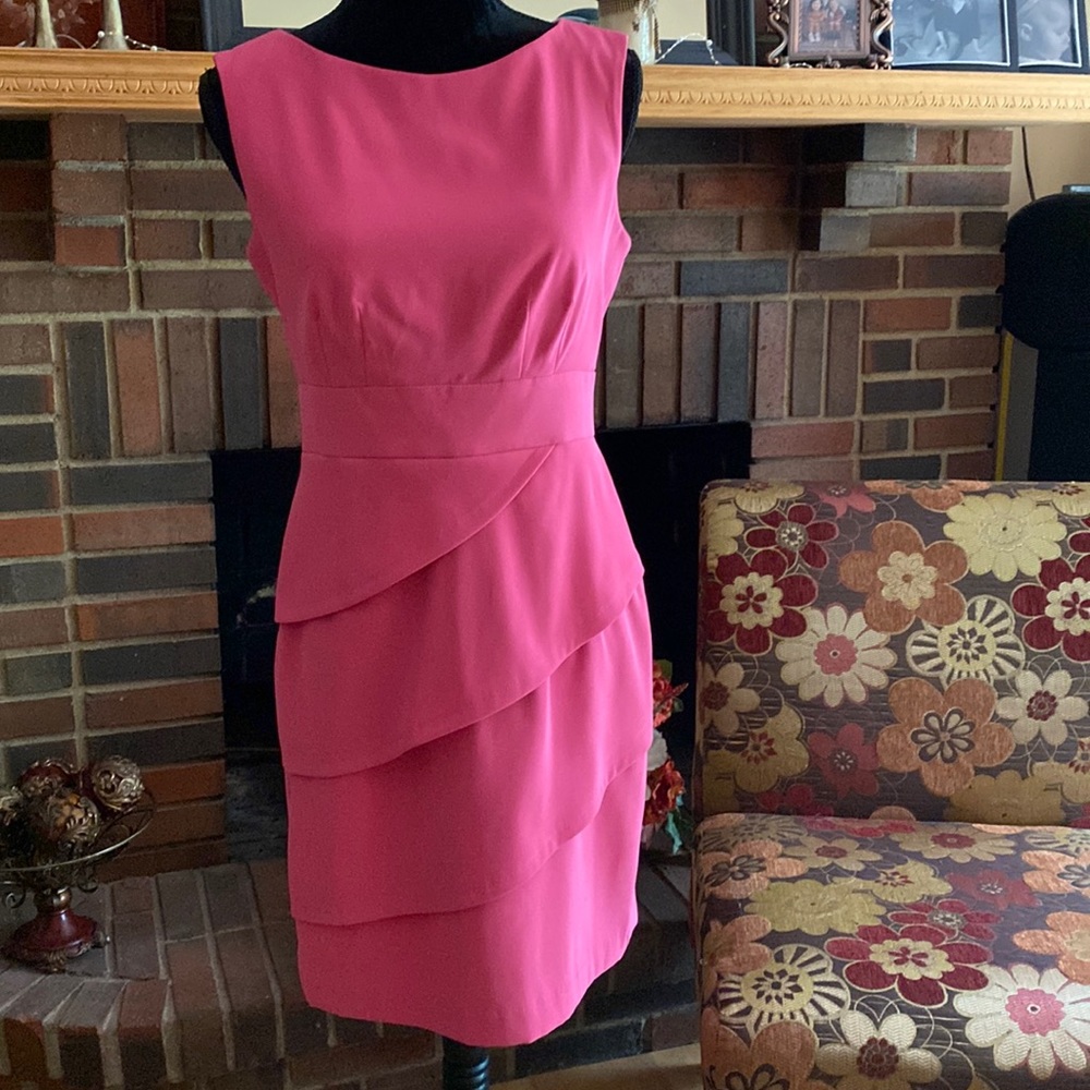 Dress Barn Carnation Pink dress, size 4